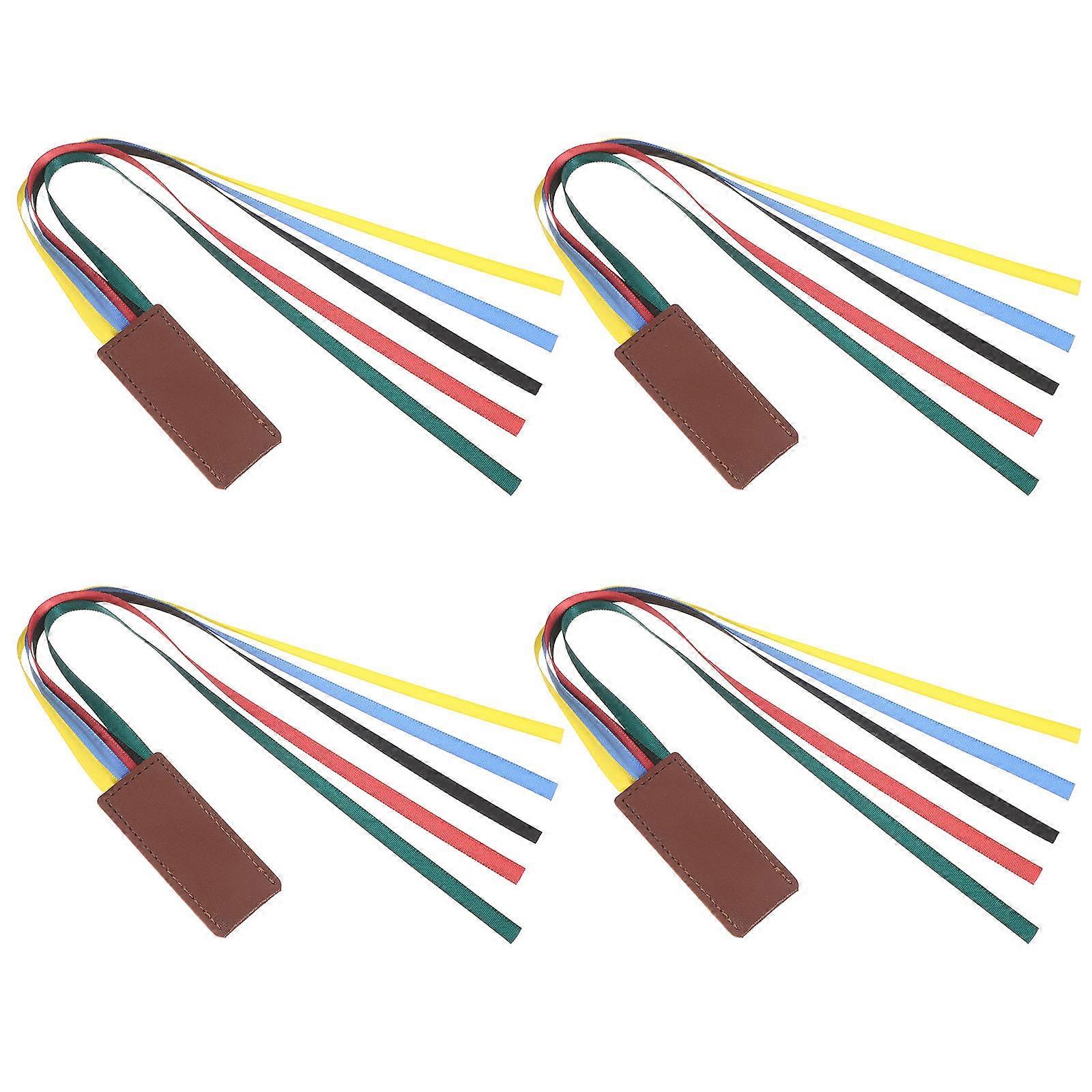 Ribbon Household Bookmarks for Decoration 4Pcs Multi-Function