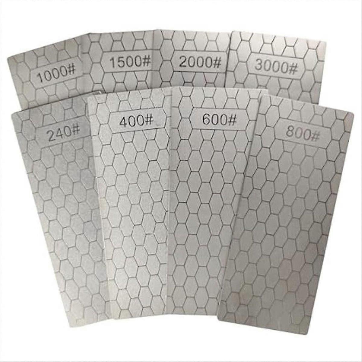 Diamond Sharpening Stone,8Pcs Diamond Sharpener,Sharpener Angle Guide