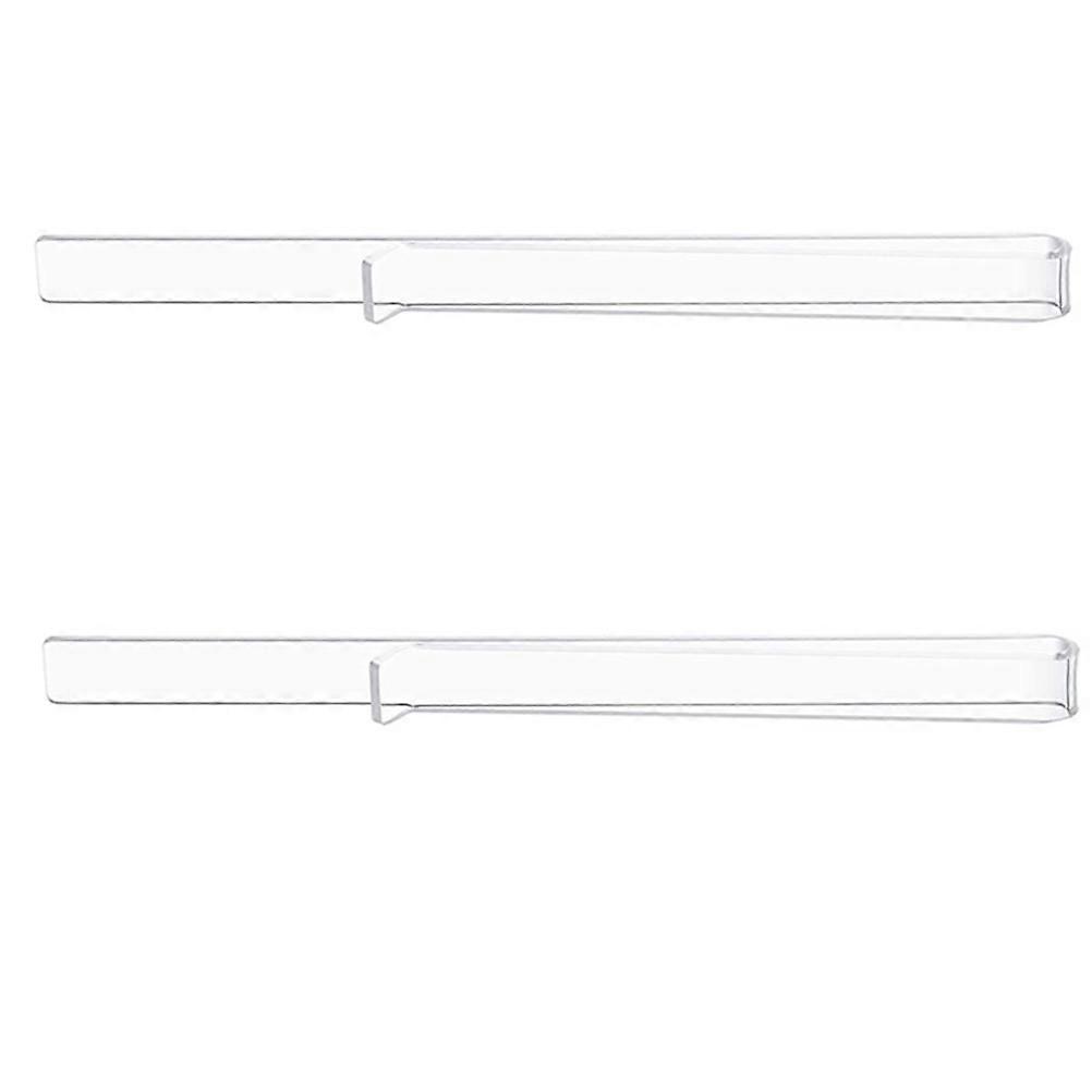 Creative Sheet Clip for Books Transparent Acrylic Moistureproof for Students 2Pcs