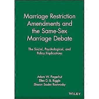 Modifications de Restriction de mariage et le débat sur le mariage homosexuel