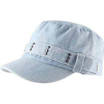 Gewassen denim militaire pet, pet in krantenjongensstijl, platte pet, bakkersbaret, vintage Ierse taxichauffeurpet, cadettenpet, legerpet, casual baseballpet