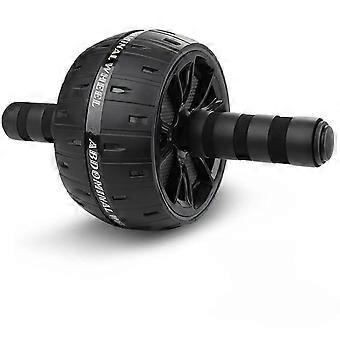 Ab Wheel Roller for Abs Core Workout, 30x16cm Plastic-Steel, with Knee Pad, Portable — Compatible with Home & Office Use