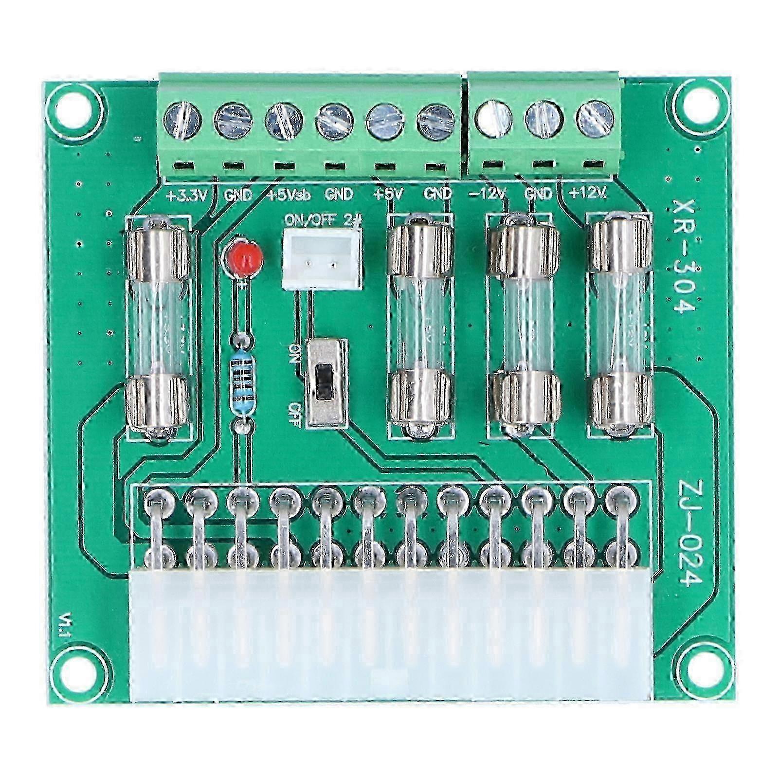 ATX Power Board Computer Chassis Transfer Lead Wiring Module with 20Pin 24Pin Input Interface