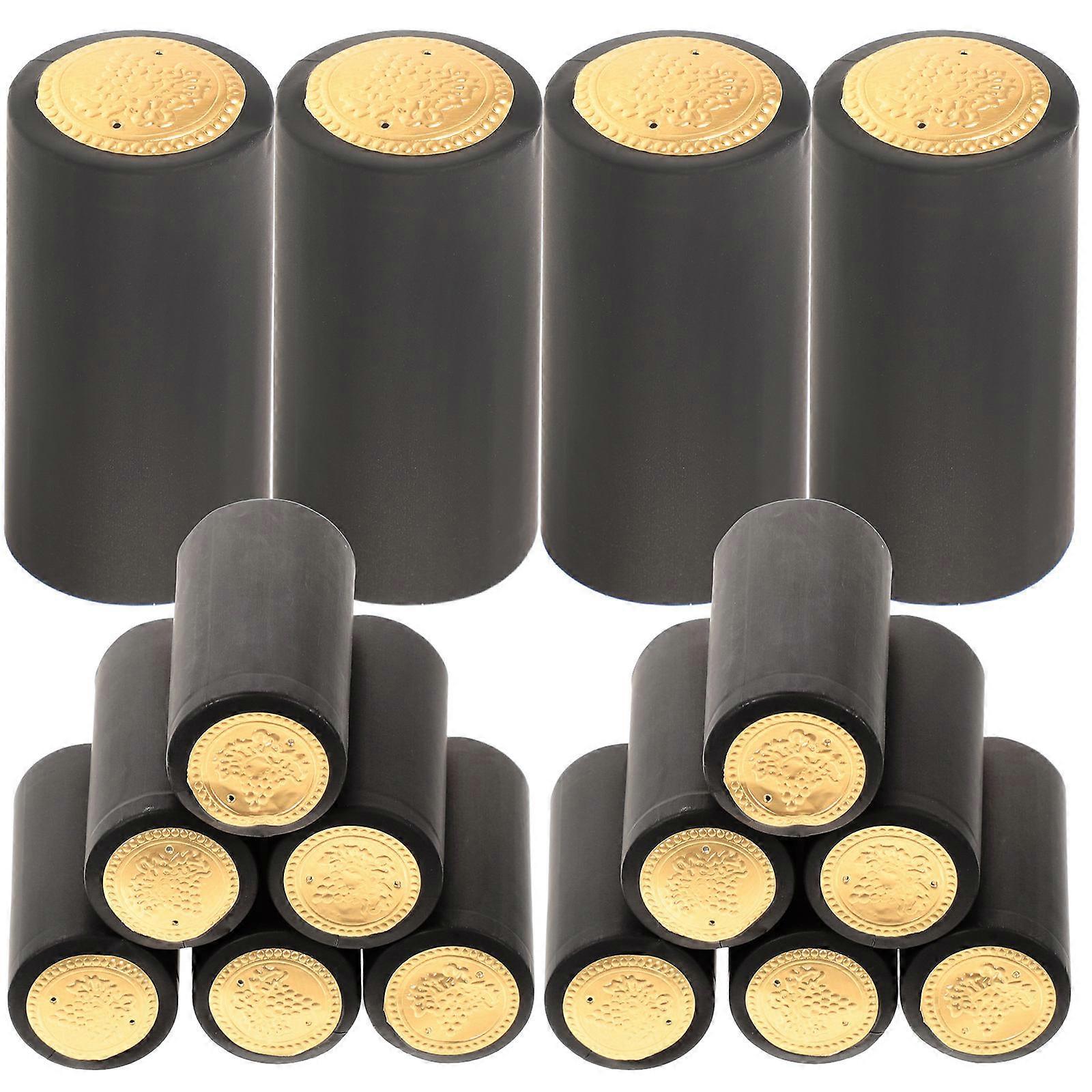 Caps Black PVC Covers for 200Pcs