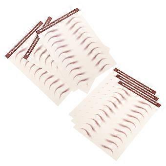 Waterproof Eyebrow Stickers Temporary Peel Off 6 Sheets for Natural Look