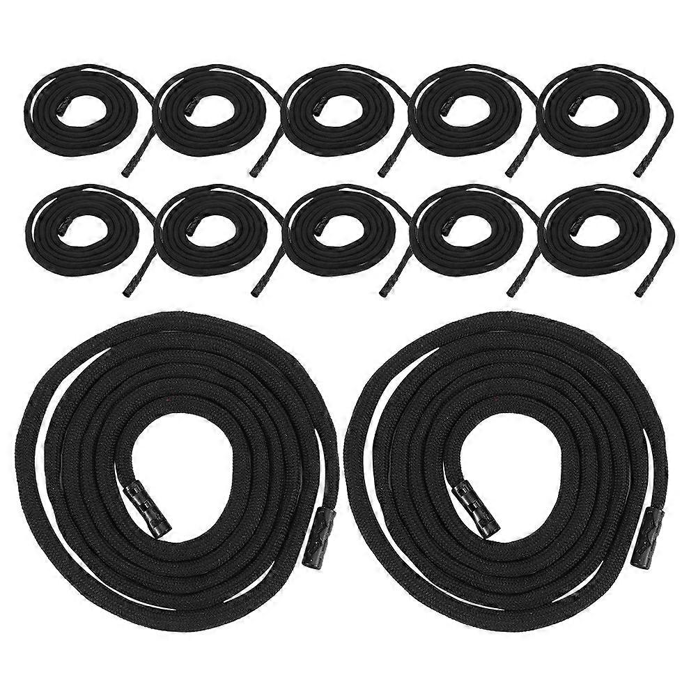 Pants Drawstring Replacement Strap for Hoodie Rope 20Pcs Black Polyester