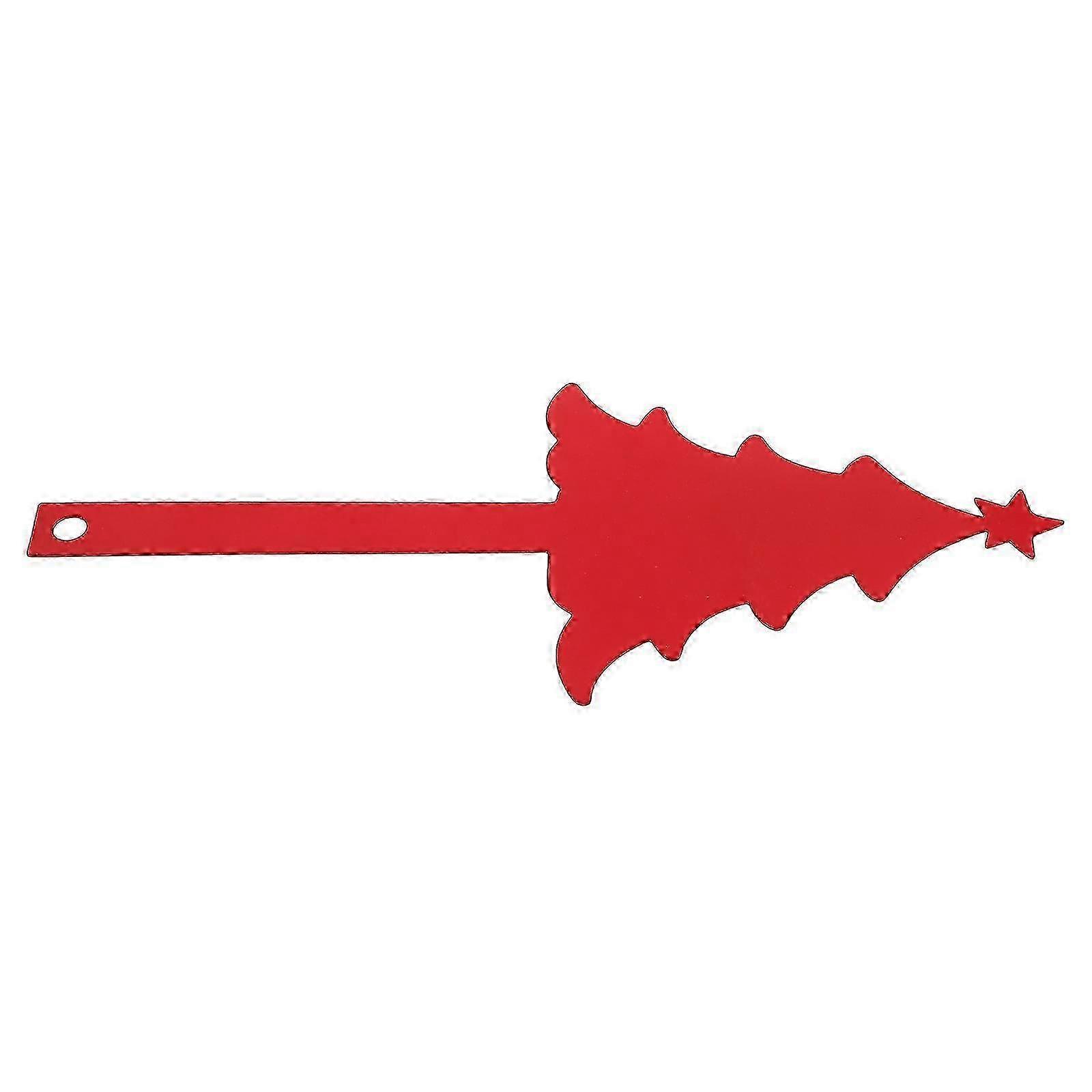 Red Iron Mailbox Flag Replacement Tree Shape Mailbox Flag for Decor