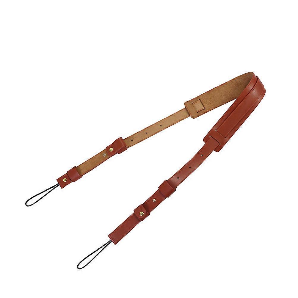Brown Camera Strap Supple Adjustable Single Shoulder Belt 1Pcs