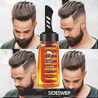 2-in-1 Hair Wax Gel with Comb for Men - Flexible Hold, Lightweight Styling, 260M