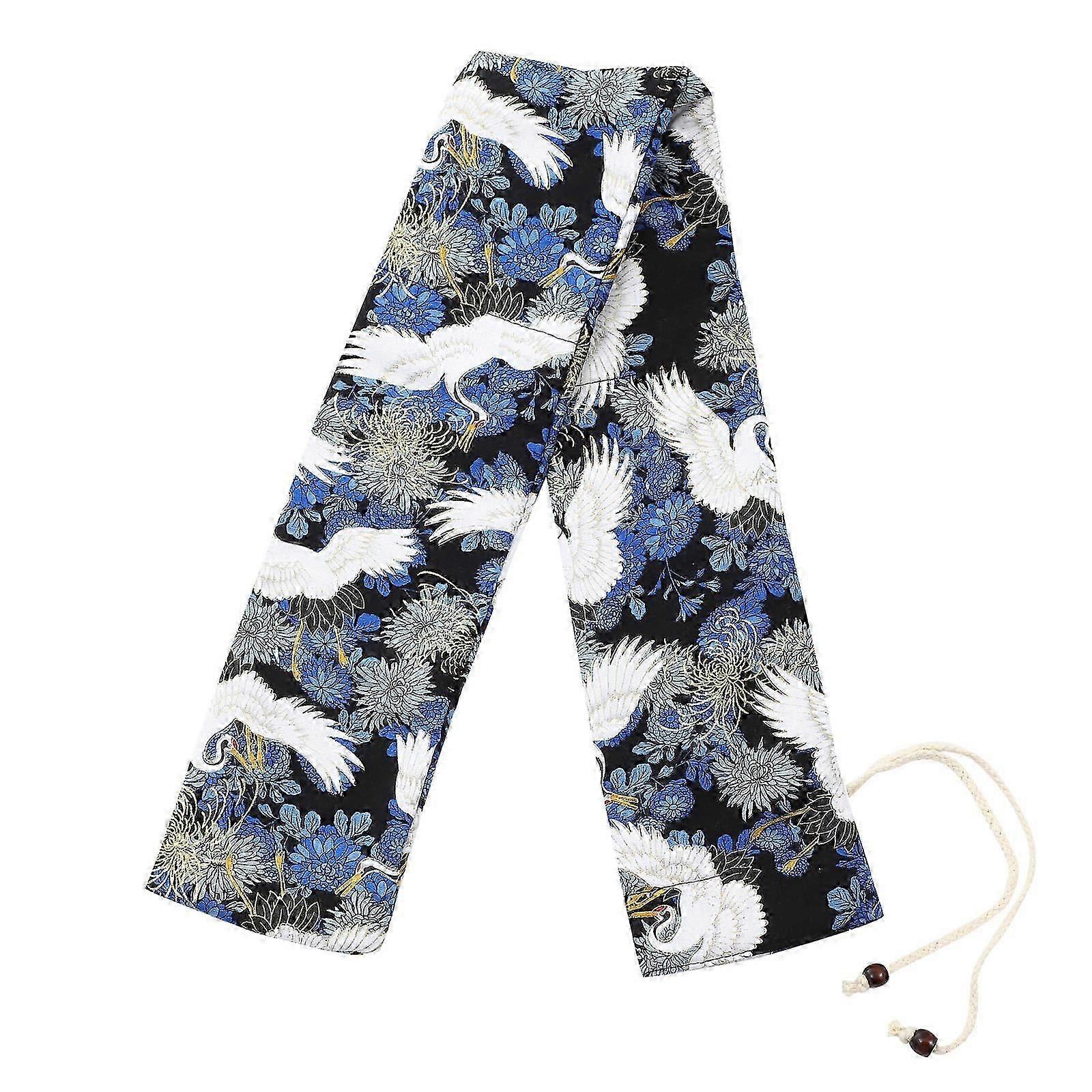 Flute Bag Cloth Flute Blue Cotton Rectangular Protective 1Set