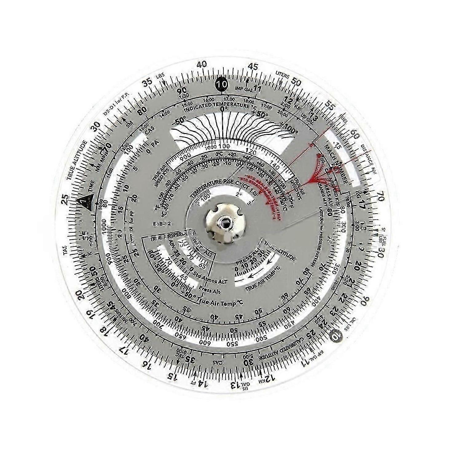 Flight Ruler Flight Computer Aviation Plotter Slide Rule compatible with Aviation Flight Train Circular Navigation Calculation Ruler