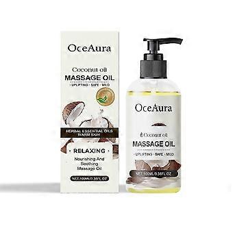 Huile essentielle corporelle à l'huile de coco Oceaura - hydratante et nourrissante, soin complet du corps, huile de massage hydratante longue durée pour la peau