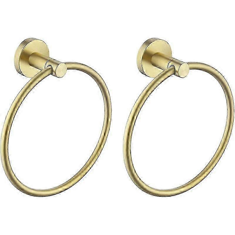 2pcs towel rack - titanium ring