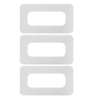 Lot de 3 pièces de rechange pour boîtier d'aileron de paddle : patch universel pour fixation d'aileron de SUP, de surf ou de longboard, avec base arrière pour réparation.