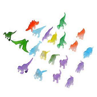 20Pcs Dinosaur Toy Glow in The Dark Models for Kids Assorted Colors