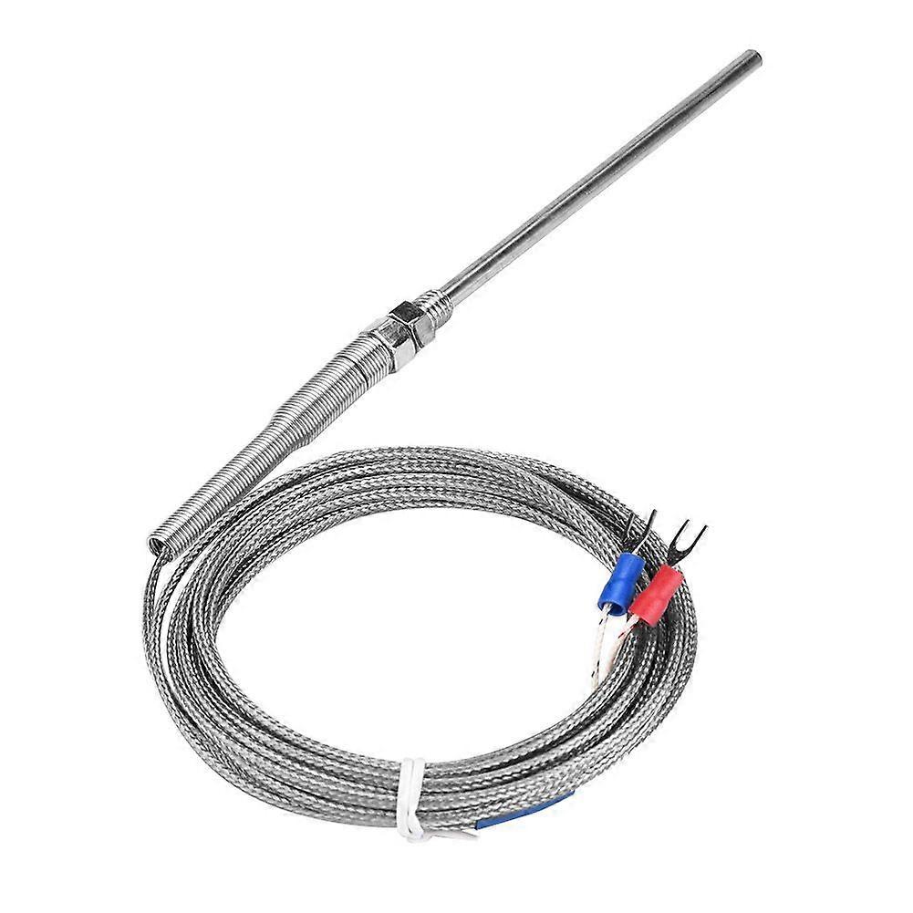 M8 Thread Type K Thermocouple 100mm Probe Temperature Sensor Wire 0-400 (4 m)