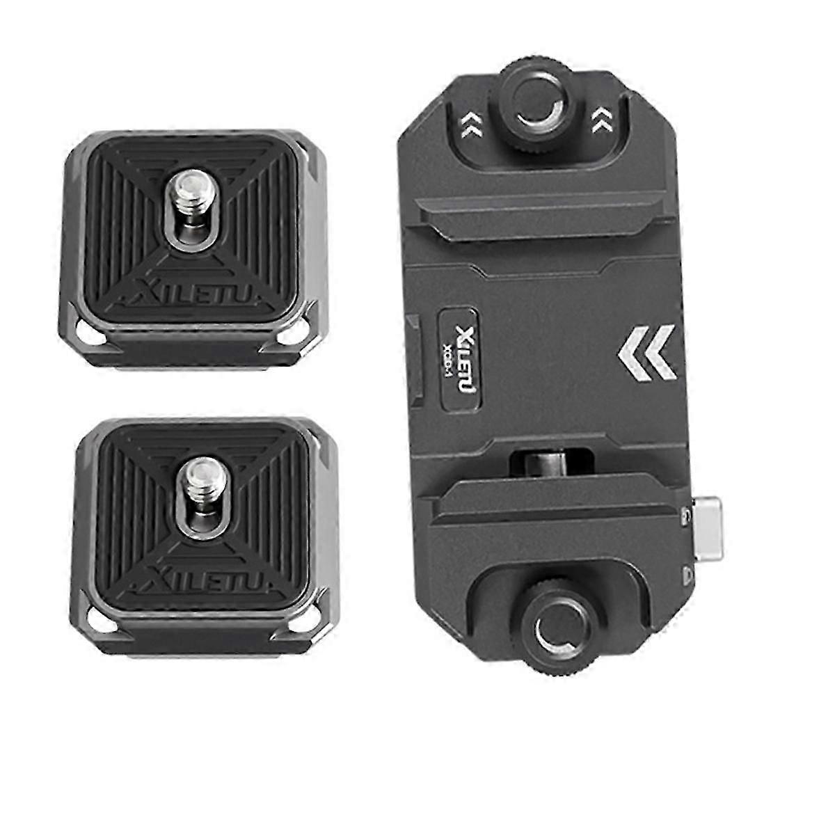 Quick Release Camera Clip with Plate Universal DSLR & Action Camera Mount compatible withBackpack Strap Holder