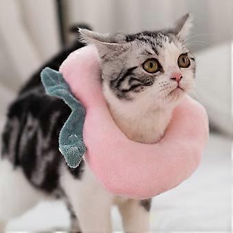 Adjustable Cat Cone Collar Soft,Recovery Collar,Cute Neck Cone After Surgery,Wound Healing Protective Cone Elizabethan Collars for Cat/Kitten/Small Do