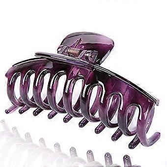 4,3" Jelly Color Haarkralle Clip-Acryl Starke Haltekraft Haarspangen Haarklammer für Frauen und Mädchen Haarspangen für mittleres oder langes Haar (B-Lila)