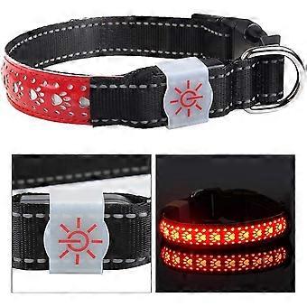 Pet Collar, LED Dog Collar, LED Dog Collar, Rechargeable Luminous Collar for Pets, Cat, Puppy(red, S code)