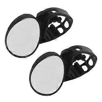 2X Bike Mirror, Adjustable Bicycle Rear View Mirror for Mountain & Road Cycling - Handlebar Mounted