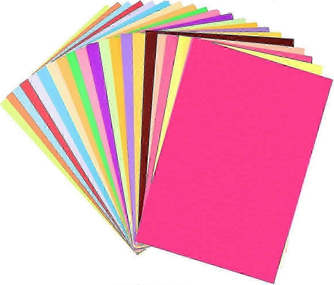 Pastels Copy Paper 100 PCS Assorted Rainbow Colored Printer Paper Perfect