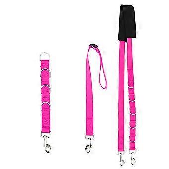 Pet Traction Belt Adjustable Dog Rope Dog D-Rings Bathing Band Grooming Belly Strap for Small Medium Dogs Cat, Pink  Pink  mix size