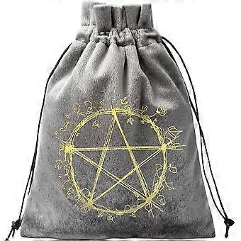 Dice Pouch, Soft Rune Velvet Drawstring Storage Bag, Portable Rune Dice and Jewelry Organizer Pouch, Multi Purpose Storage for Game Tokens Tarot