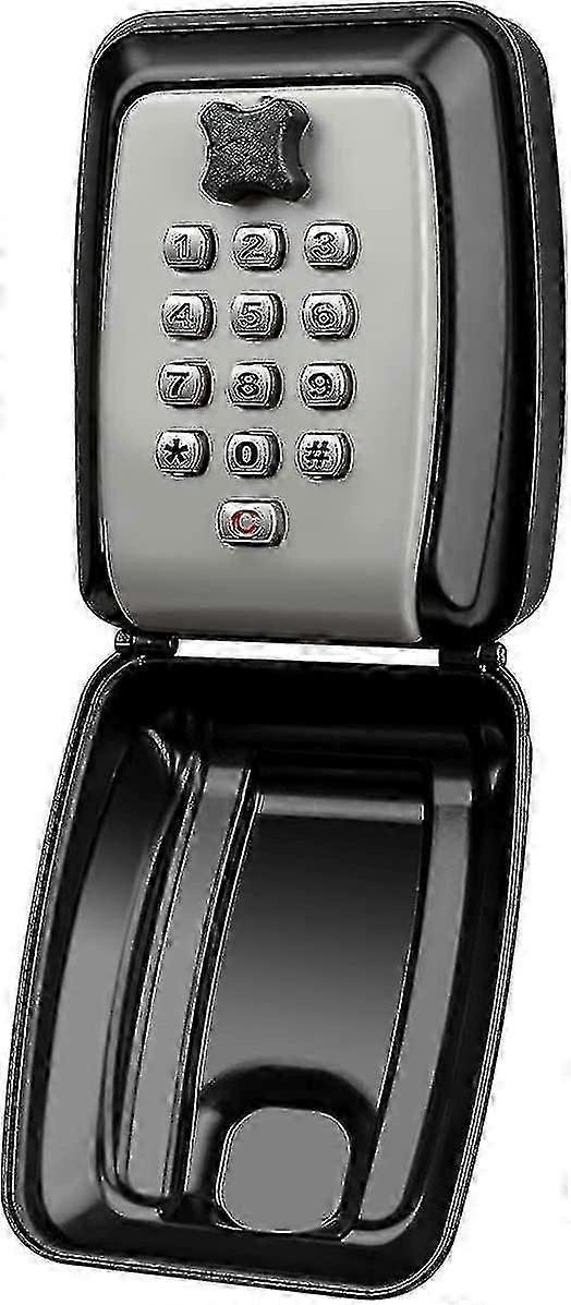 Key Lock Box, Wall Mounted Key Storage Box with 12-Digit Keyboard Combination, Resettable Code, Large Capacity