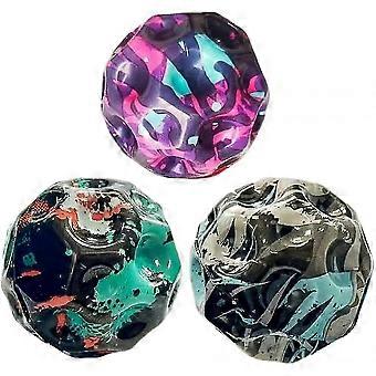 2026 3pcs Jump Ball, Unique Moon Design 66mm Stress Ball Toy For Kids Ages 3 4 5 6 7 8 9 10 11 12year Old, The Best Outdoor Balls.