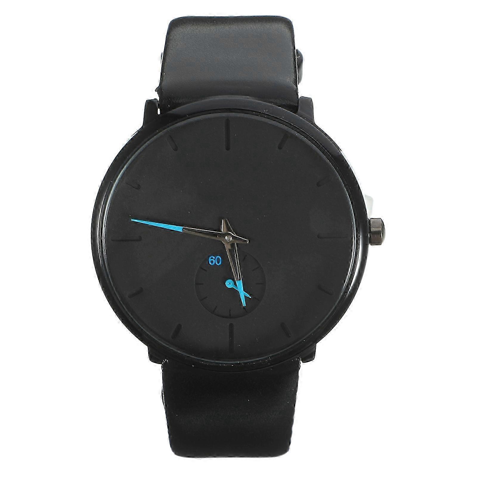 Wrist Watches compatible with Man Ultra Thin Case PU Strap Luminous Function 1Set
