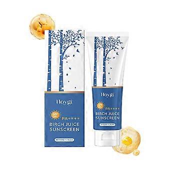 Birch Juice Oil-Control Sunscreen Cream SPF Broad Spectrum Lightweight Non-Greasy Moisturizer (Light Protection)