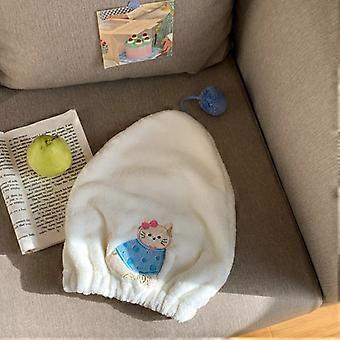 Wir präsentieren den entzückenden Haarturban mit Katzenmotiv, der für schnelles und effizientes Haaretrocknen nach dem Duschen entwickelt wurde. Dieses ultra-saugfähige Haarhandtuch ist