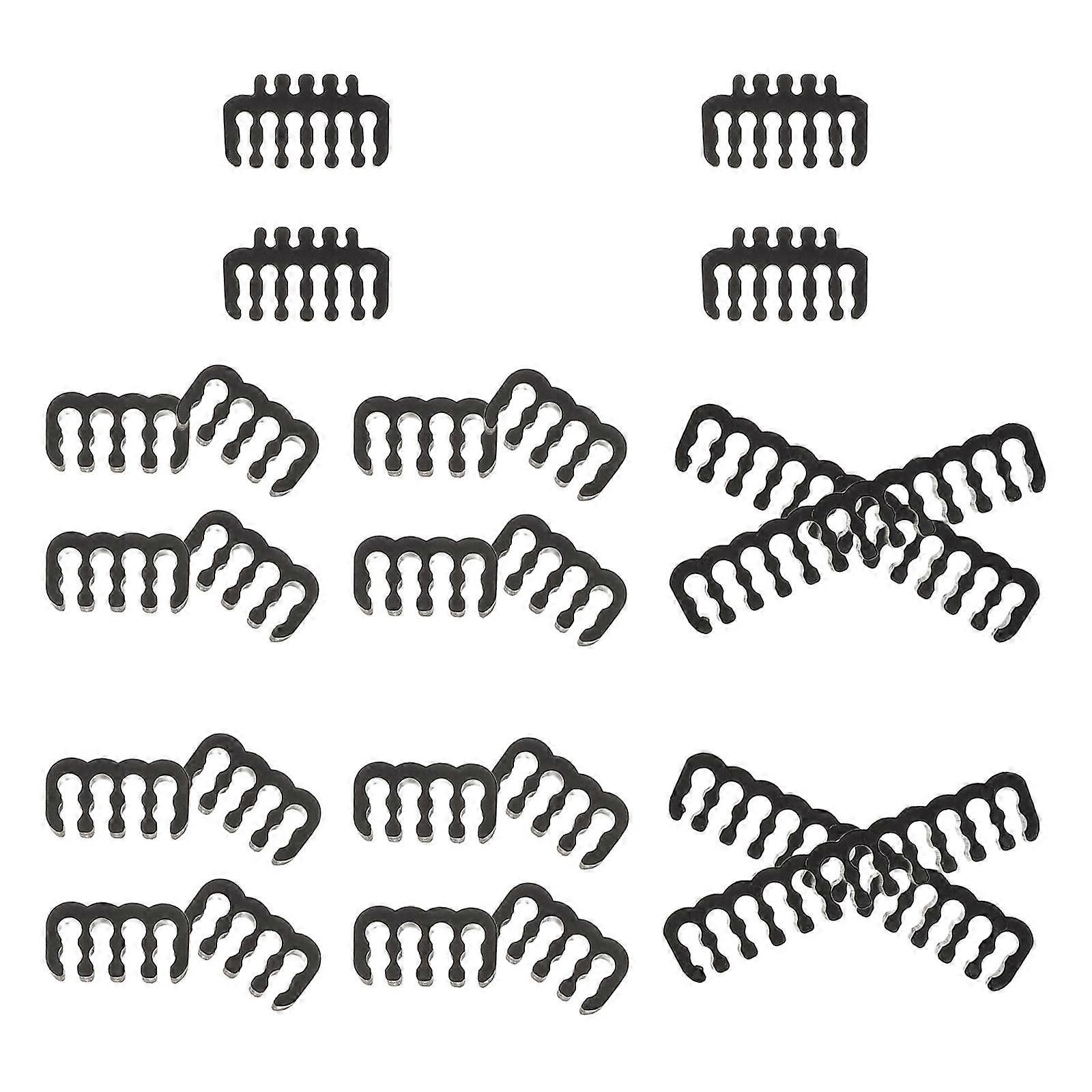 24pcs PC Cable Comb Cables Combs Kit For Extension Cable Management Tools Wire Organizer Comb Computer Cable Organizer