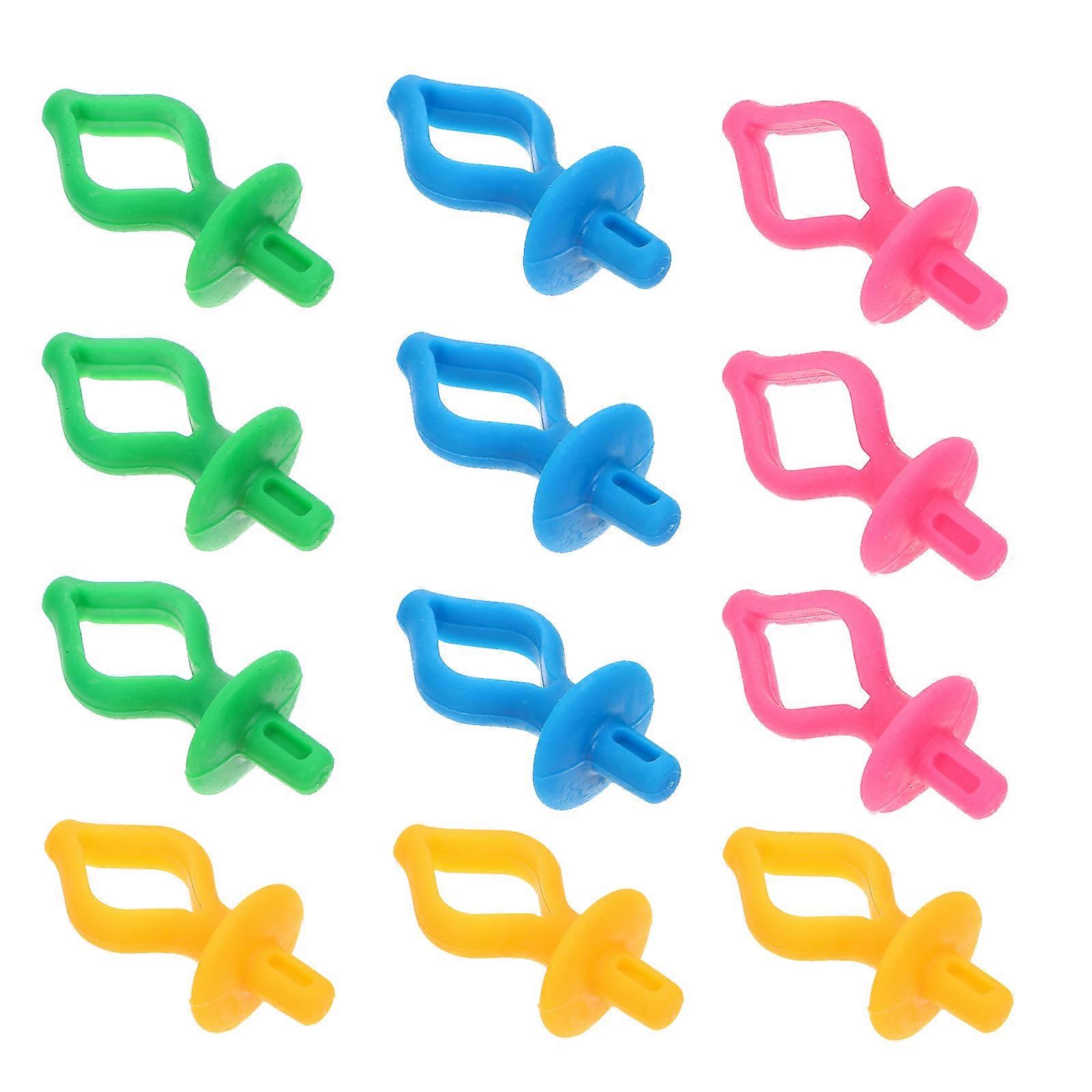 Assorted Color Silicone Bobbin Clips for Sewing Bobbin Holder 12Pcs Set
