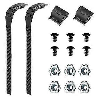2er-Pack Ersatz-Schnallenriemen für Rollschuhe, verstellbare PVC-Riementeile