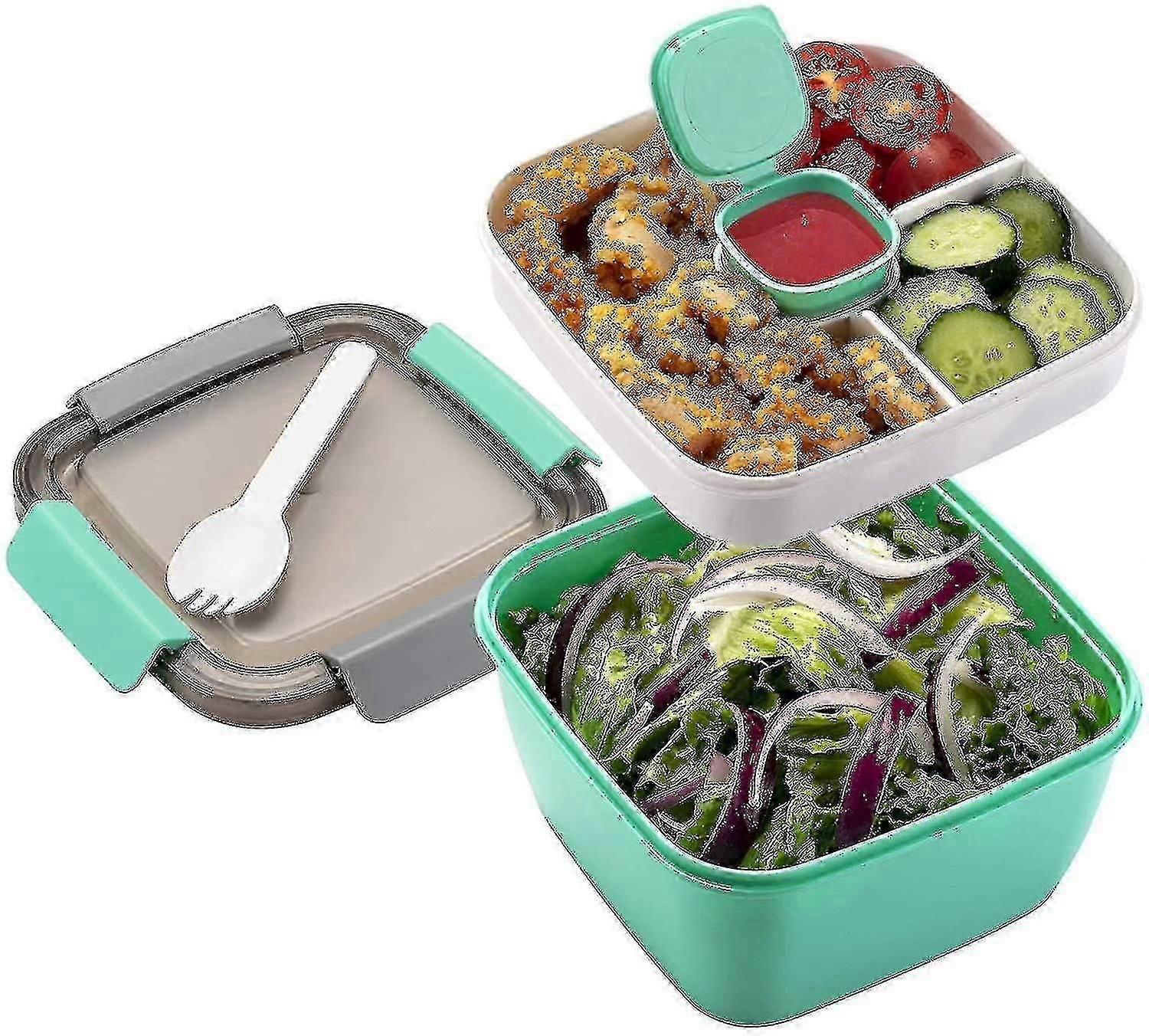 Double-layer Lunch Box With Compartment,l