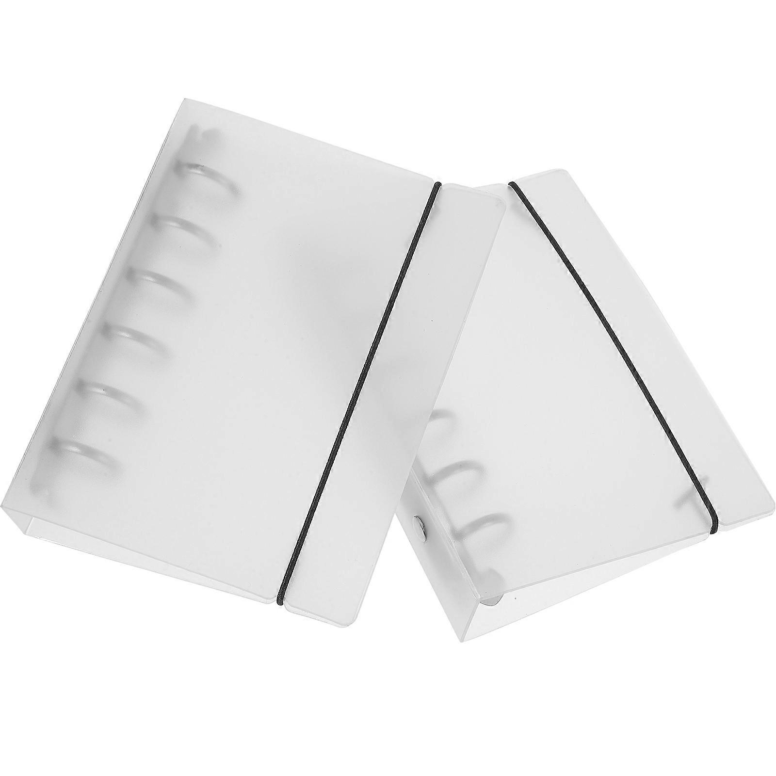 White A7 Notebook Shell for Storage Use with 2Pcs Binder Set