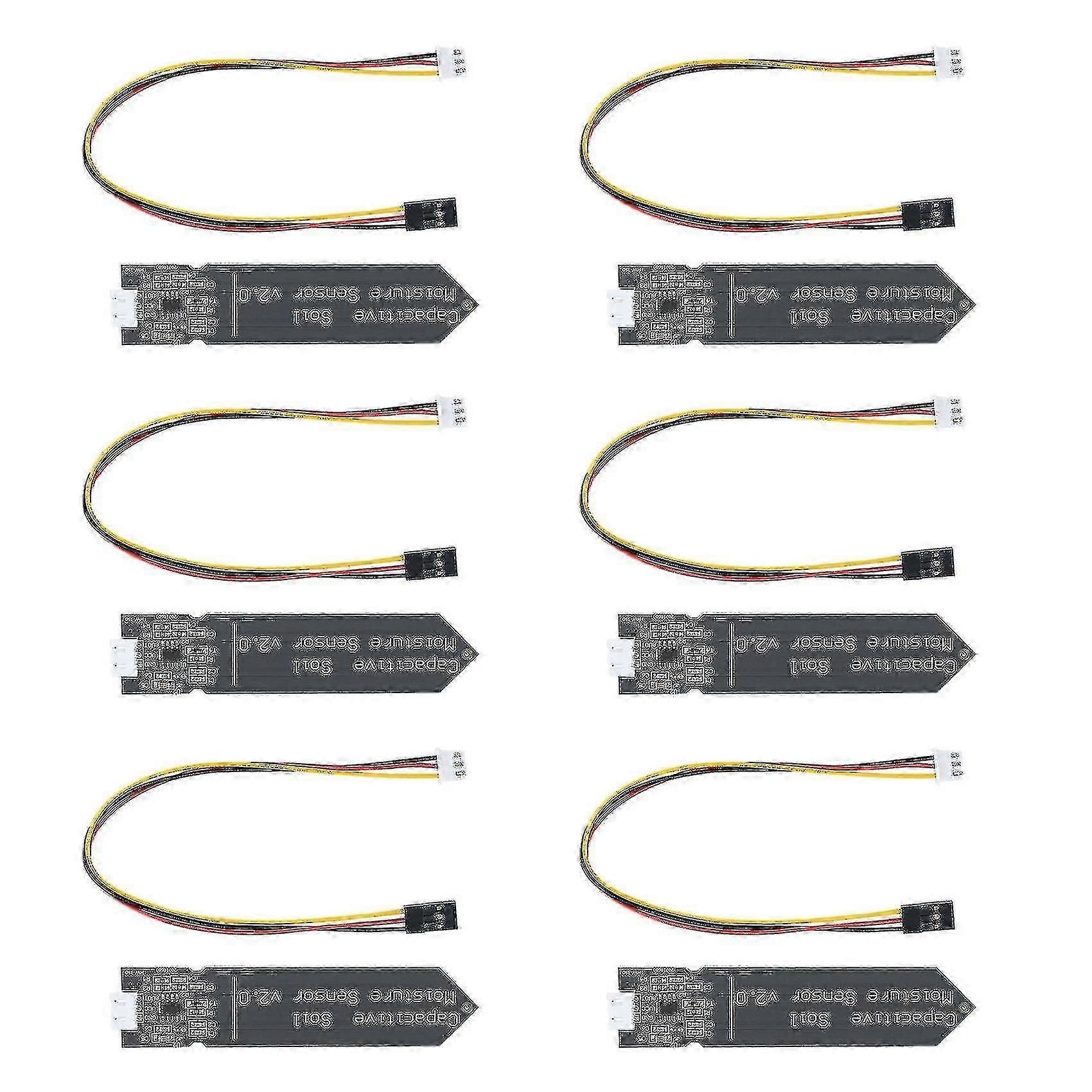 6 Piece Soil Moisture Sensor, Hygrometer Module V2.0 Zekai