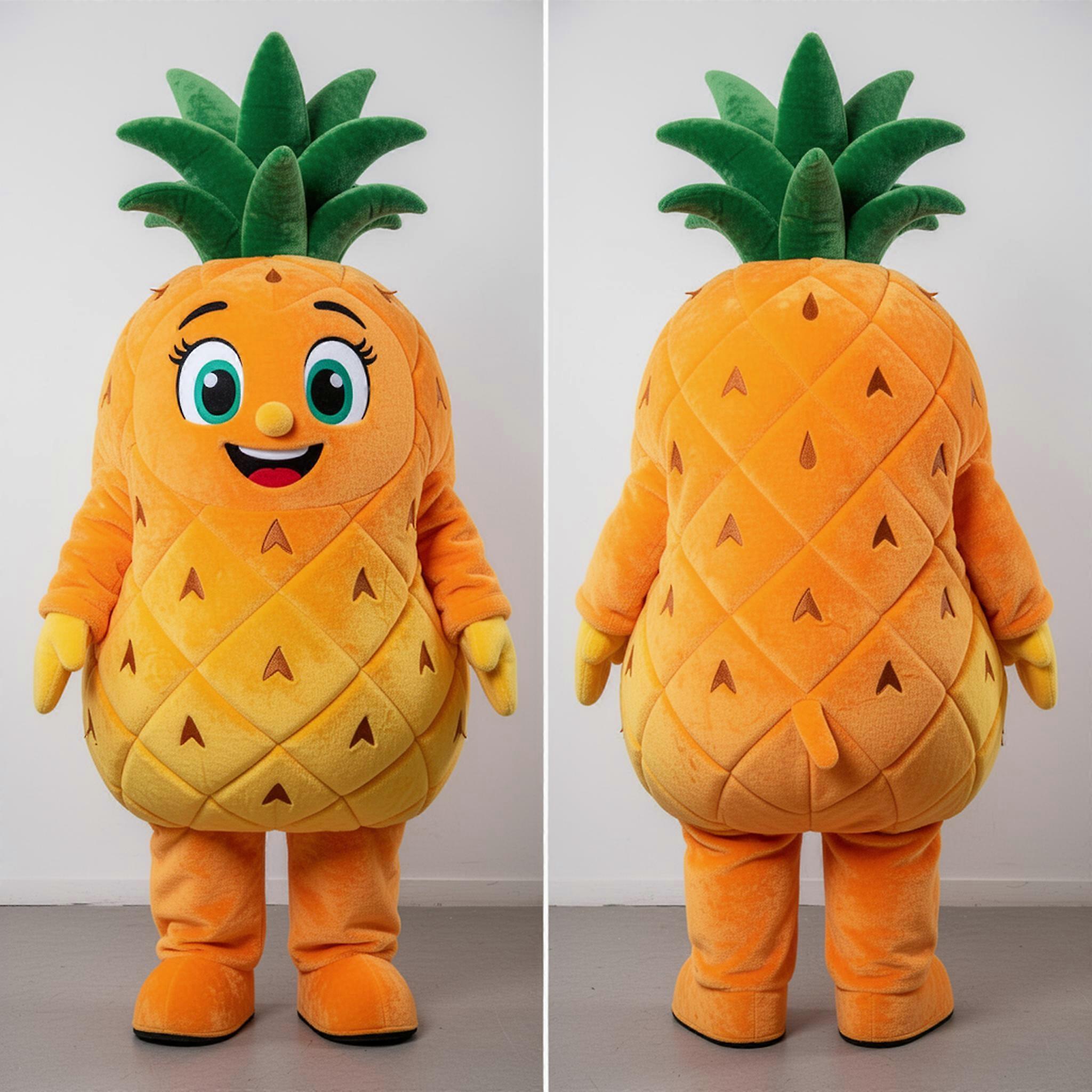 MASTICOT Orange Vibrant Pineapple Mascot