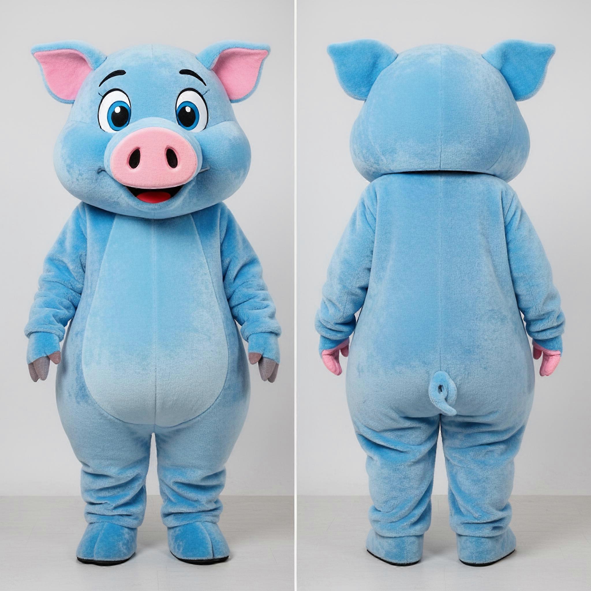 MASTICOT Sky Blue Gentle Sow Mascot