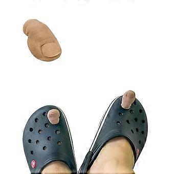 Lustige Schuhe Zehen Charms Clog Dekor, Crocs Zubehör Abnormal geformte Zehenschuh Dekor Charms für Gag Lustiges Geschenk-YKY416