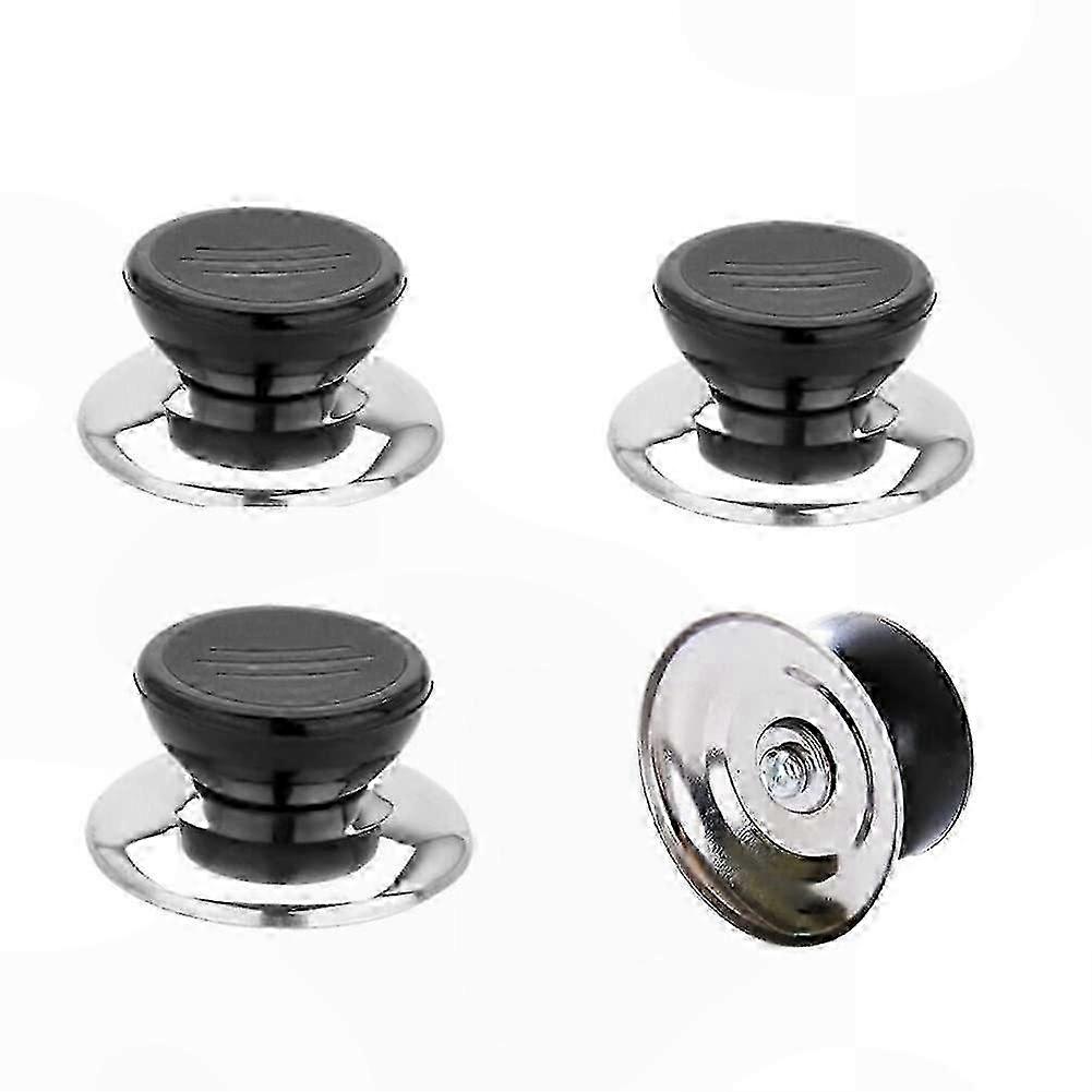 Universal Pot Lid Replacement Knobs, 4-Pack with Screws, Heat-Resistant Ergonomic Grip