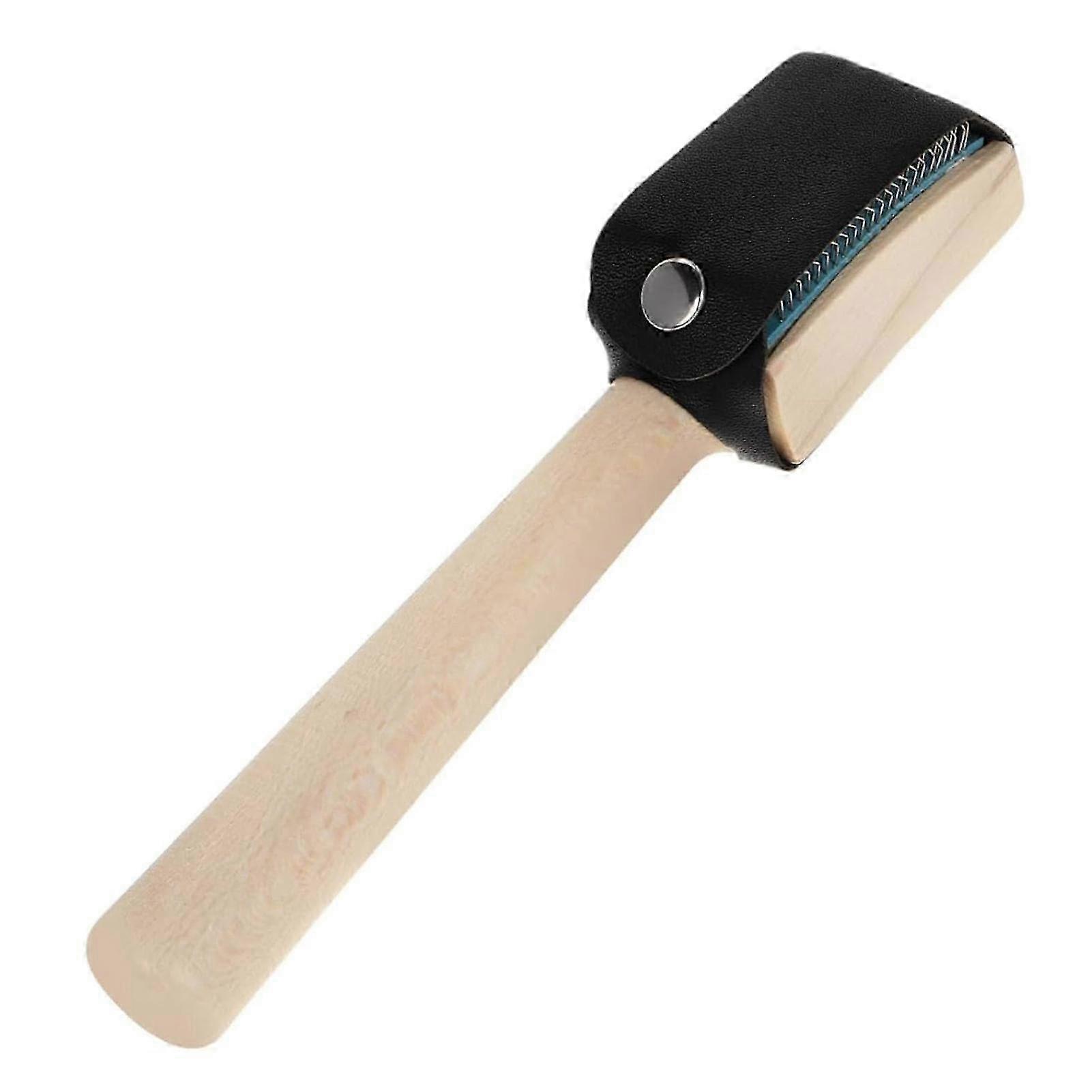 Compact Suede Brush Wooden Handle