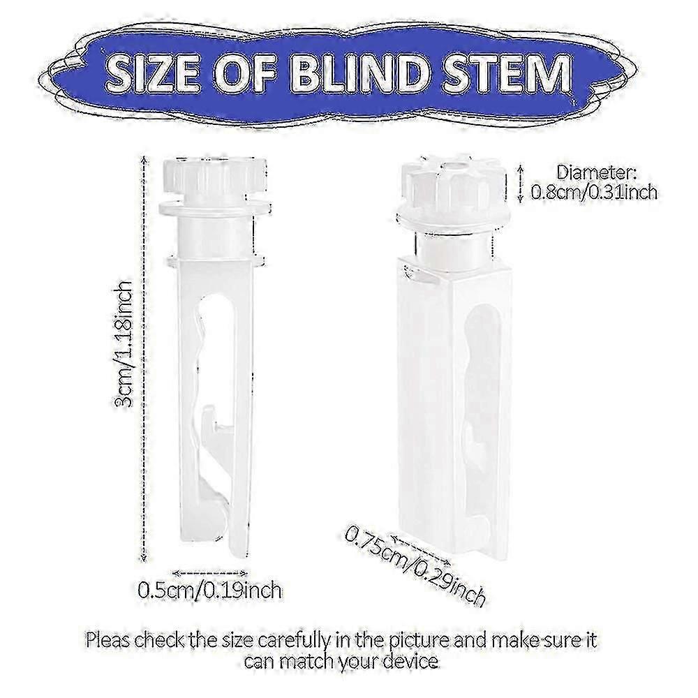30pcs Vertical Blind Replacement White Stems For Vertical Blind Vertical Blind