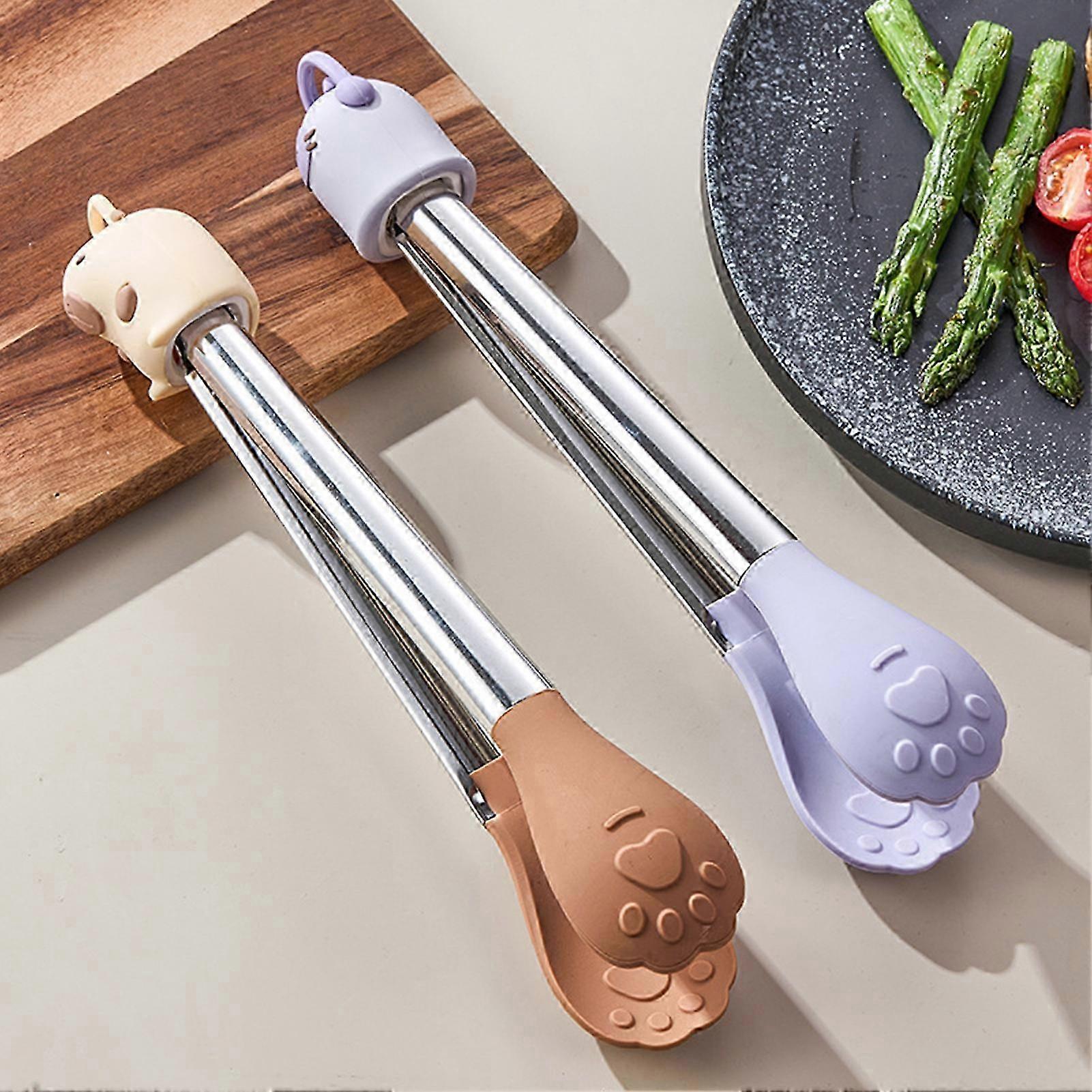 BBQ Salad Friendly Silicone Tongs