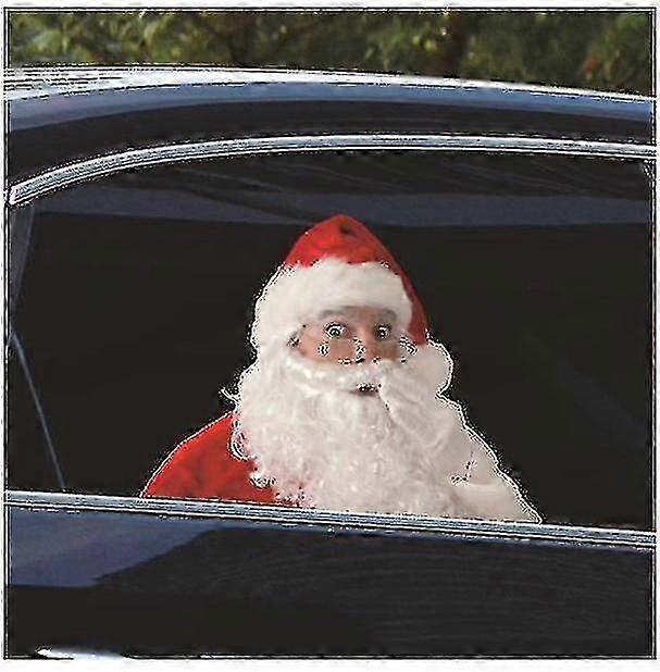 Realistic 3D Santa Car Window Sticker