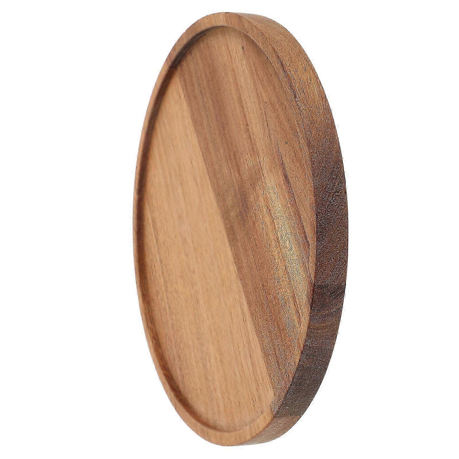 Wooden Rotating Serving Tray Set 3Pcs