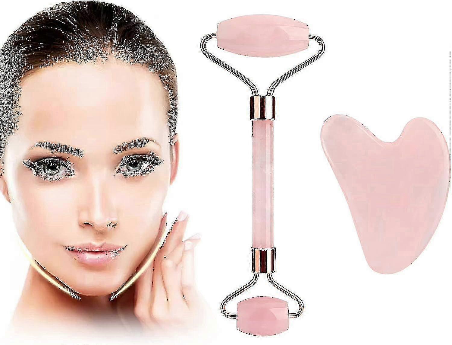 Jadeite Roller And Gua Sha Face Tools