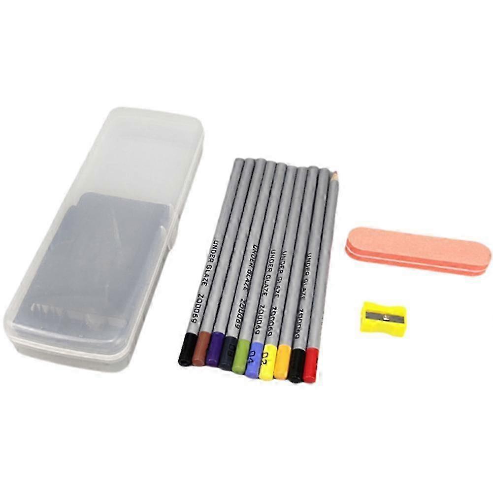 Underglaze Ceramic Pencil Set 10 Colors